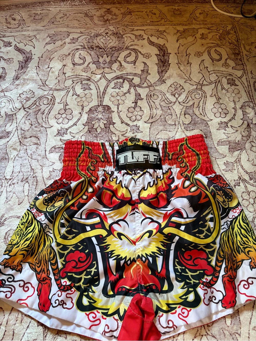 TUFF Sport Muay Thai Boxing Shorts Tiger Dragon